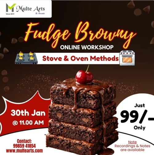 MulteArts-Fudge Browny Online Workshop