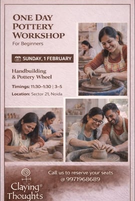 Claying Thoughts Pottery Studio-Pottery Workshop for Beginners