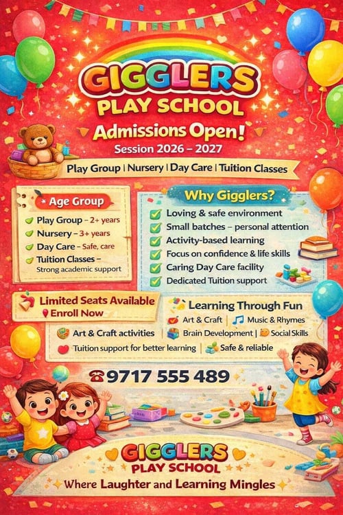 Gigglers-Admissions Open 2026-2027