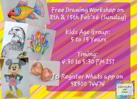 Learning Art with Ishita Online Art Academy-Free Drawing Workshop