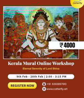 Catterfly Art and Culture-Kerala Mural Lord Shiva Online Workshop