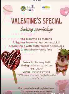 Petunias World-Valentines Special Baking Workshop