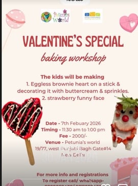Petunias World-Valentines Special Baking Workshop