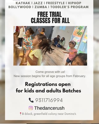 The Dance Rush Studio-New session Admission Open