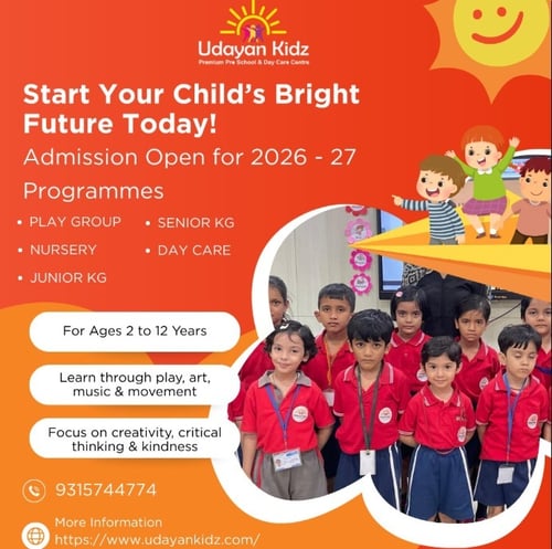 Udayan Kidz-Admissions Open 2026-27