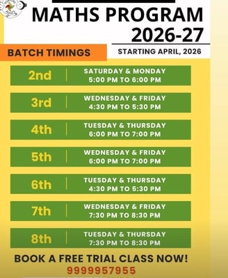 Nurture Roots-Maths Program 2026-27