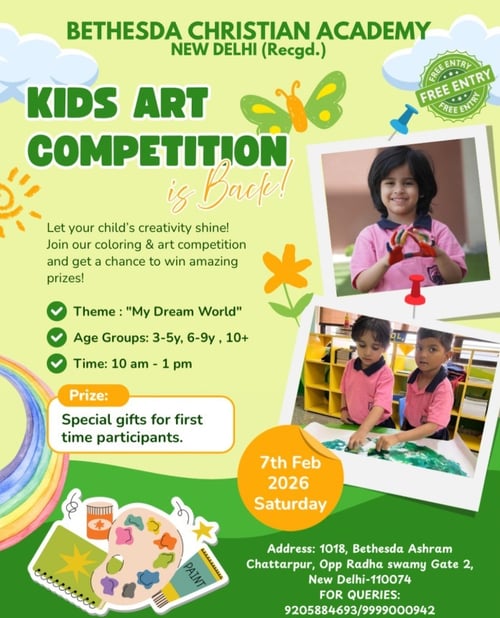 Bethesda Christian Academy-Kids Art Competition