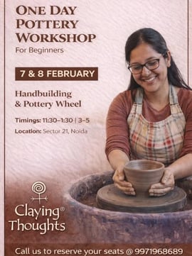 Claying Thoughts Pottery Studio-One Day Pottery Workshop