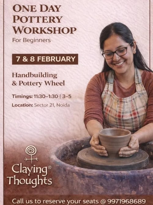 Claying Thoughts Pottery Studio-One Day Pottery Workshop