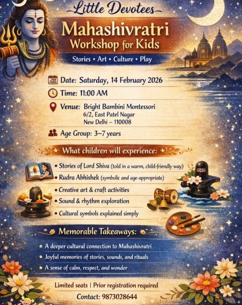 The Bright Bambini-Mahashivratri Workshop