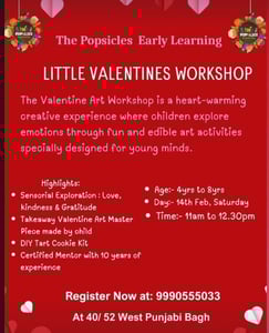 The Popsicles Early Learning Centre-Little Valentines Workshop