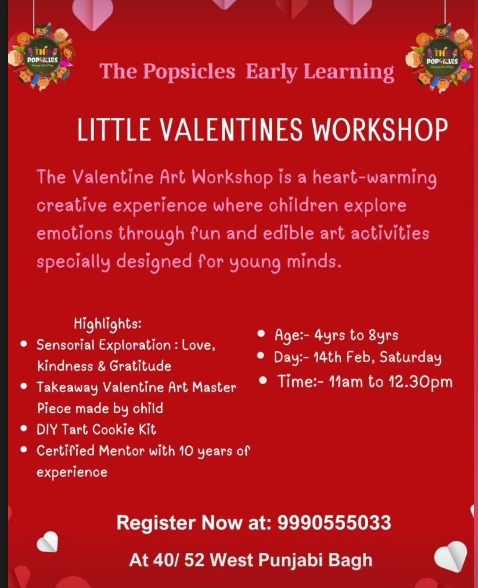 The Popsicles Early Learning Centre-Little Valentines Workshop
