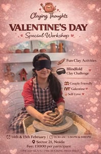 Claying Thoughts Pottery Studio-Valentines Day Workshop