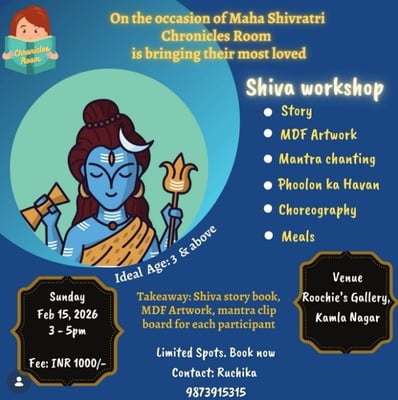 Chronicles Room-Maha Shivratri Workshop