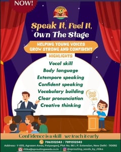 Sprouting Seeds by Ritika-Public Speaking Classes