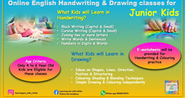 Learning Art with Ishita-English Handwriting and Drawing classes