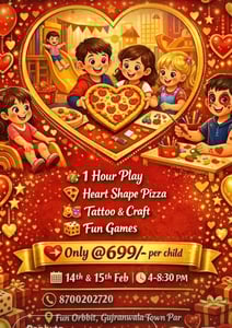 Purple Kidz-Valentines Day Special Pizza Making Session