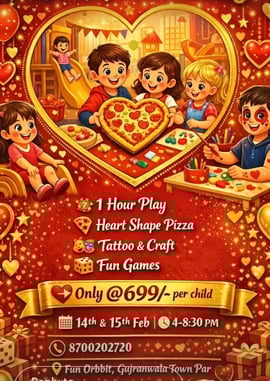 Purple Kidz-Valentines Day Special Pizza Making Session