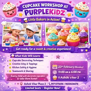Purple Kidz-Cupcake Workshop