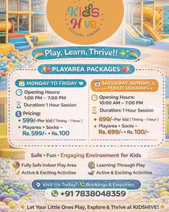 Kids Hive-Play Area Packages