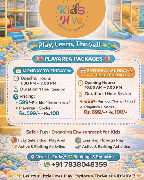 Kids Hive-Play Area Packages