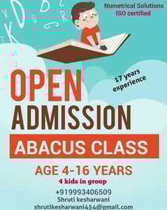 Numetrical Solutions-Abacus Classes Admissions Open