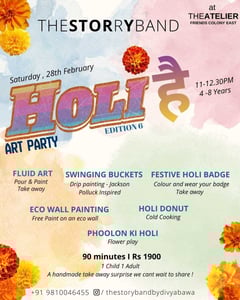 The Storry Band-Holi Themed Art Party