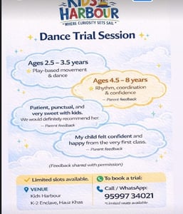 Kids Harbour-Dance Trial Sessions for Kids