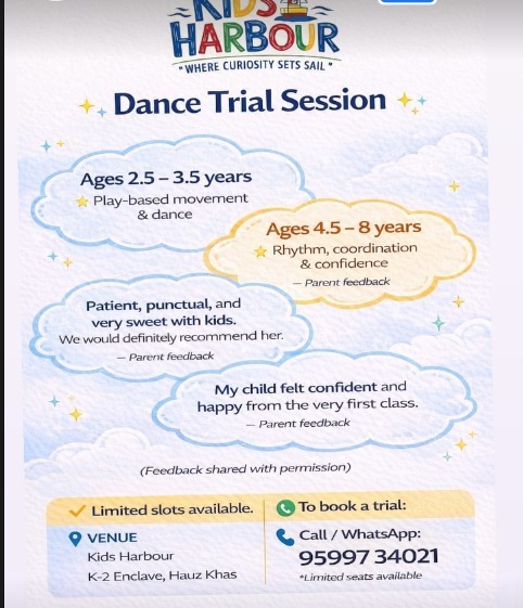 Kids Harbour-Dance Trial Sessions for Kids