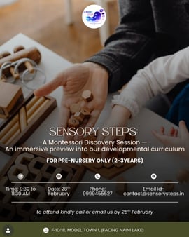 Sensory Steps-Montessori Discovery Session