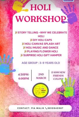The Messy Cubs-Holi Workshop