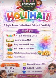 The Popsicles Early Learning Centre-Holi Celebration 2026