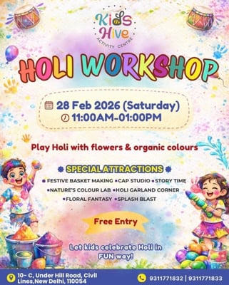 Kids Hive-Holi Workshop 2026