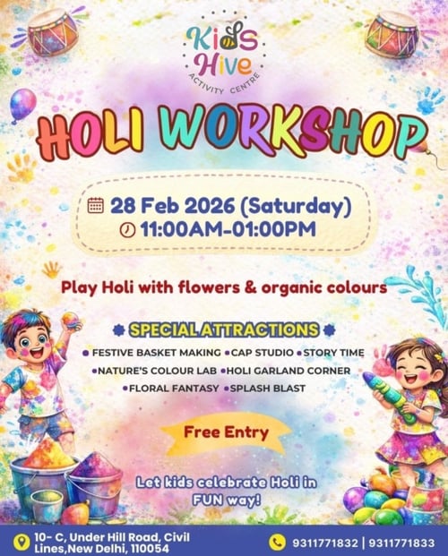 Kids Hive-Holi Workshop 2026