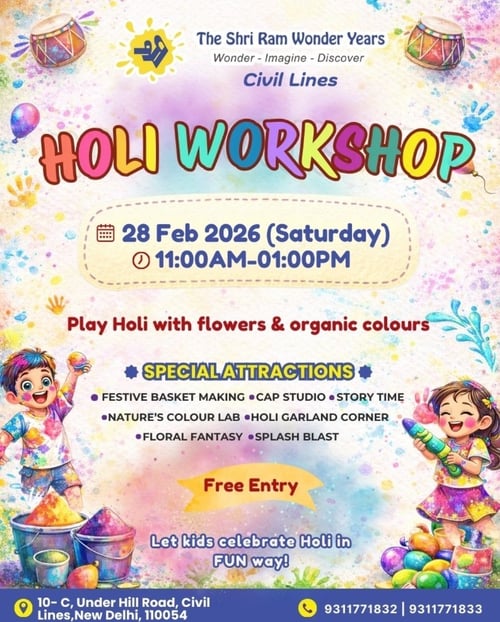 The Shri Ram Wonder Years-Holi Workshop 2026