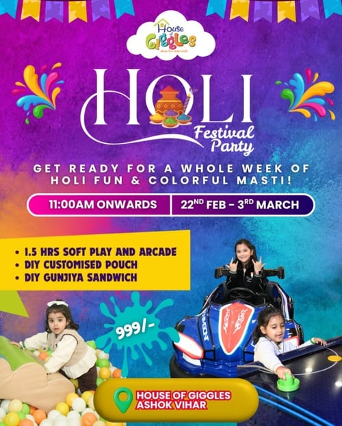 House of Giggles-Holi Festival Week
