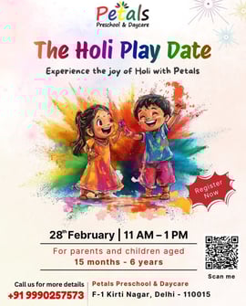 Petals Play School-The Holi Play Date