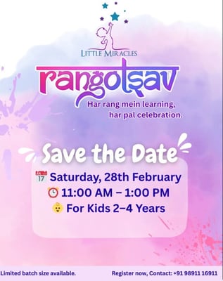 little Miracles Preschool-Rangotsav Holi Celebration