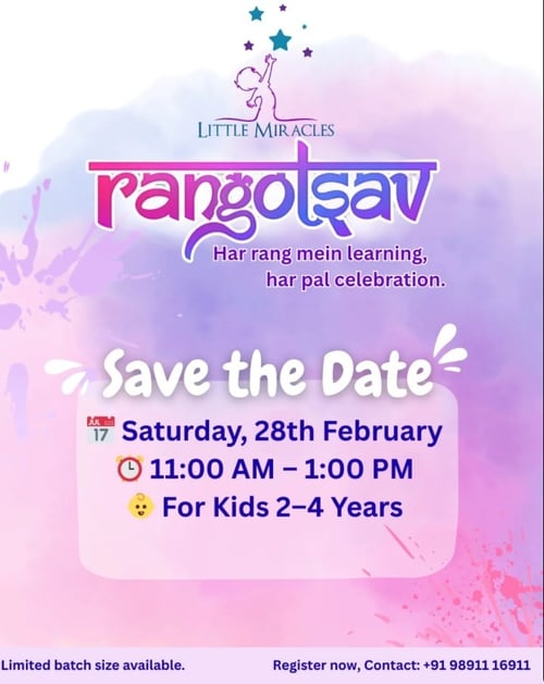 little Miracles Preschool-Rangotsav Holi Celebration