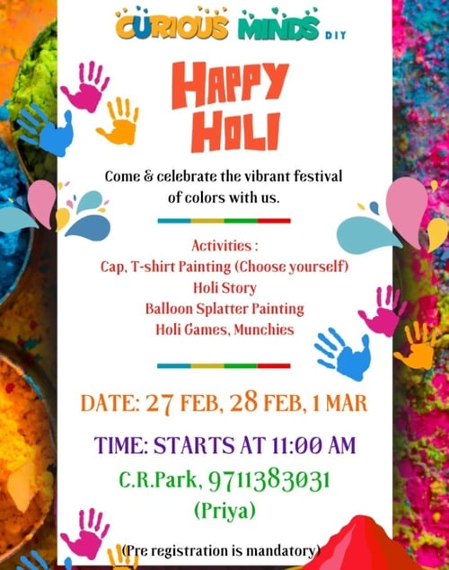 Curious Minds DIY-Holi Celebration 2026