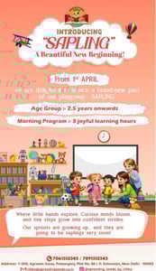 Sprouting Seeds by Ritika-Sapling Playgroup Program