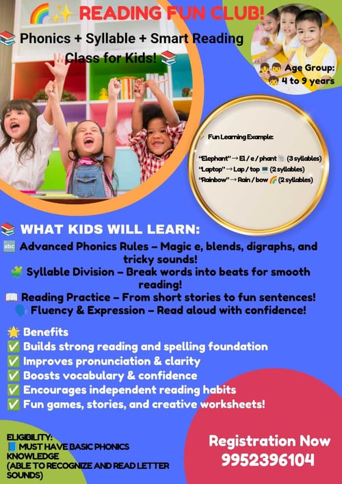 Dream big kids-Reading Fun Club for Kids