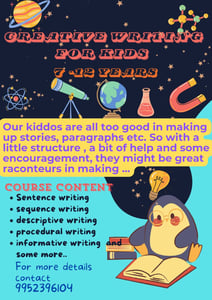 Dream big kids-Creative Writing Course
