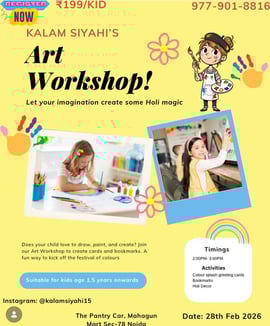 Kalam Siyahi-Art Workshop for Kids