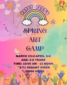 Happy Feet Play School-Spring Art Camp 2026