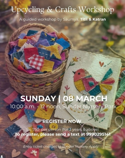 Sunder Nursery Park-Upcycling and Crafts Workshop