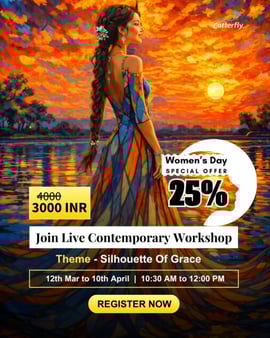 Catterfly Art and Culture-Womens Day Special live contemporary art workshop
