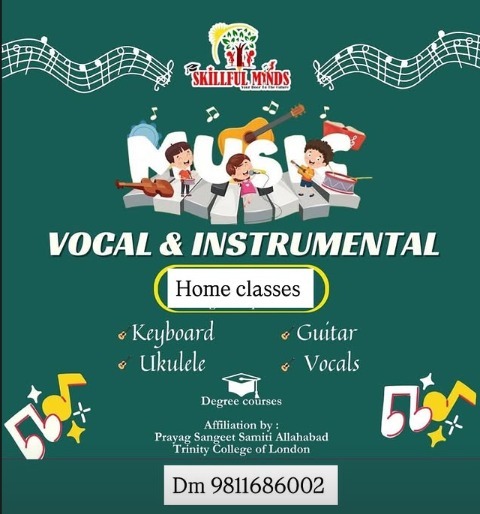 Skillful minds-Vocal and Instrumental Music Home Classes
