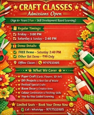 Saraswatei Learnings-Craft Classes Admissions Open