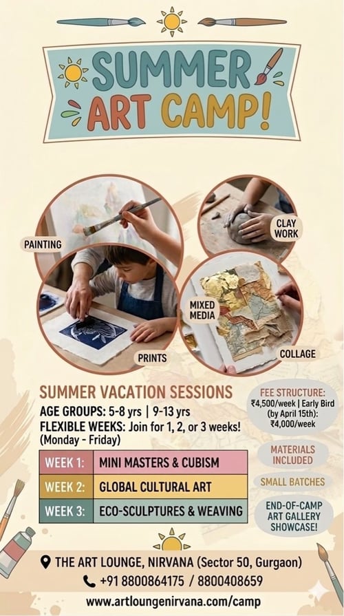 The Art Lounge-Summer Art Camp 2026